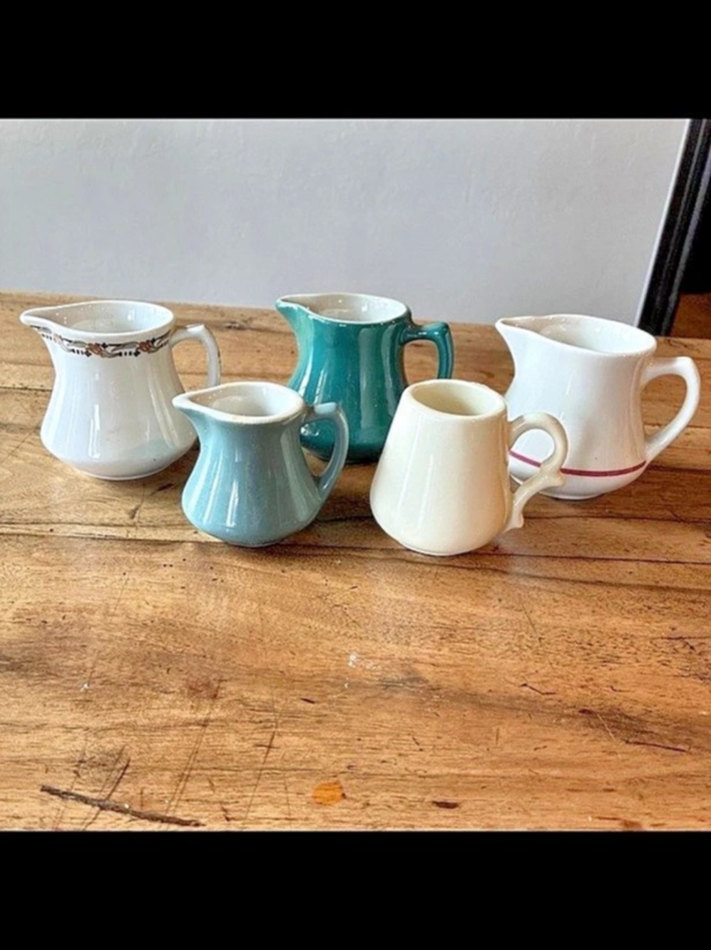 Vintage Creamer lot of 5 small creamers restaurant ware and others
